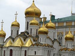 Golden-domed church inside the Kremlin