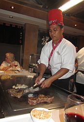 Chef at Teppanyaki Japanese Restaurant