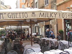 Restaurant in the Rome ghetto