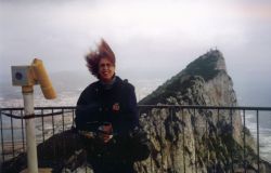 Phyllis at the Rock of Gibraltar