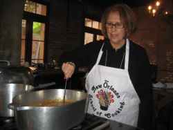 Phyllis at the New Orleans School of Cooking